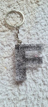 Load image into Gallery viewer, Pre Made Resin Letter F Keyrings
