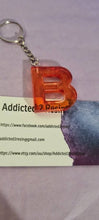 Load image into Gallery viewer, Pre Made Resin Letter B Keyrings
