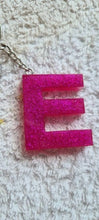 Load image into Gallery viewer, Pre Made Resin Letter E Keyrings
