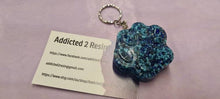 Load image into Gallery viewer, Pre Made Resin Large Paw print Keyrings
