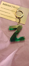 Load image into Gallery viewer, Pre Made Resin Letter Z Keyrings
