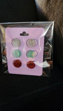 Load image into Gallery viewer, Pre Made 3pkt Resin Earrings
