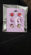 Load image into Gallery viewer, Pre Made 3pkt Resin Earrings
